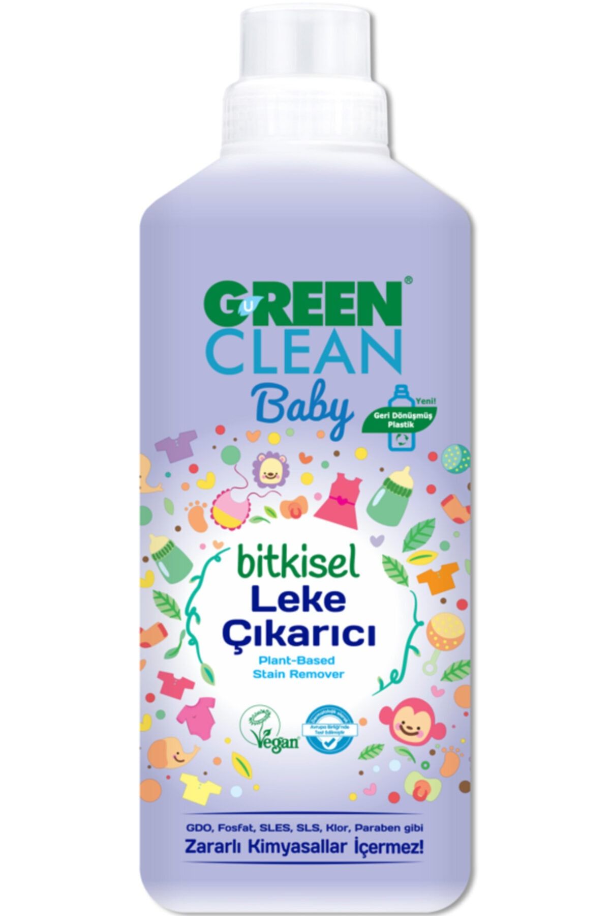 Green Clean Baby Bitkisel Leke Çıkarıcıelde Ve Makinede1000 ml
