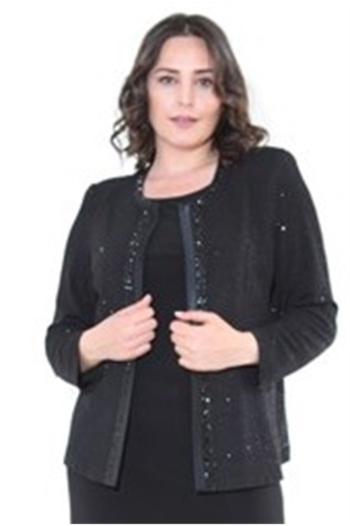 Ladies First Kadın Siyah Abiye Ikili Takım 3115
