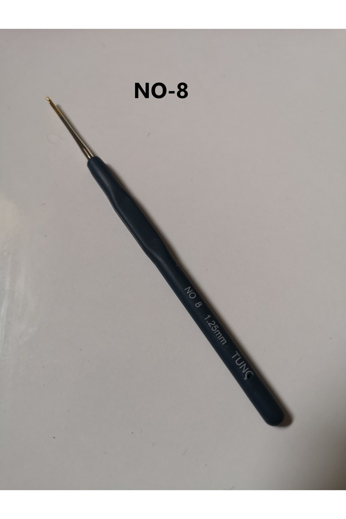 Tunç Elastik Saplı Dantel Tığ No-8