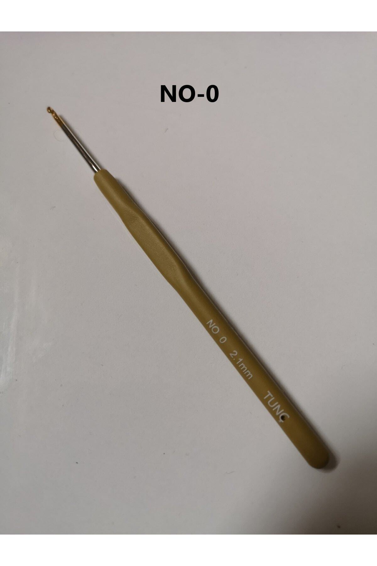 Tunç Elastik Saplı Dantel Tığ No-0