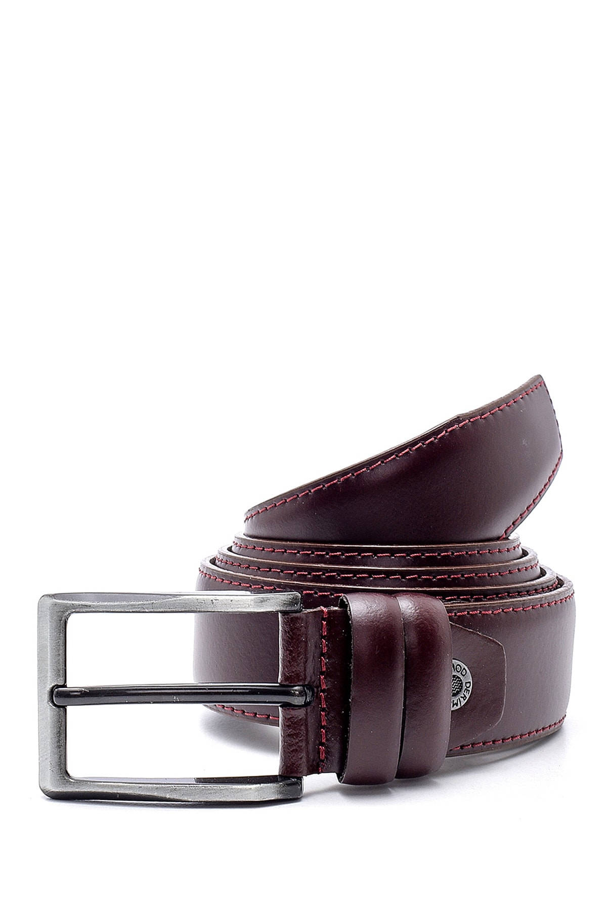 Derimod Erkek Bordo Deri Kemer