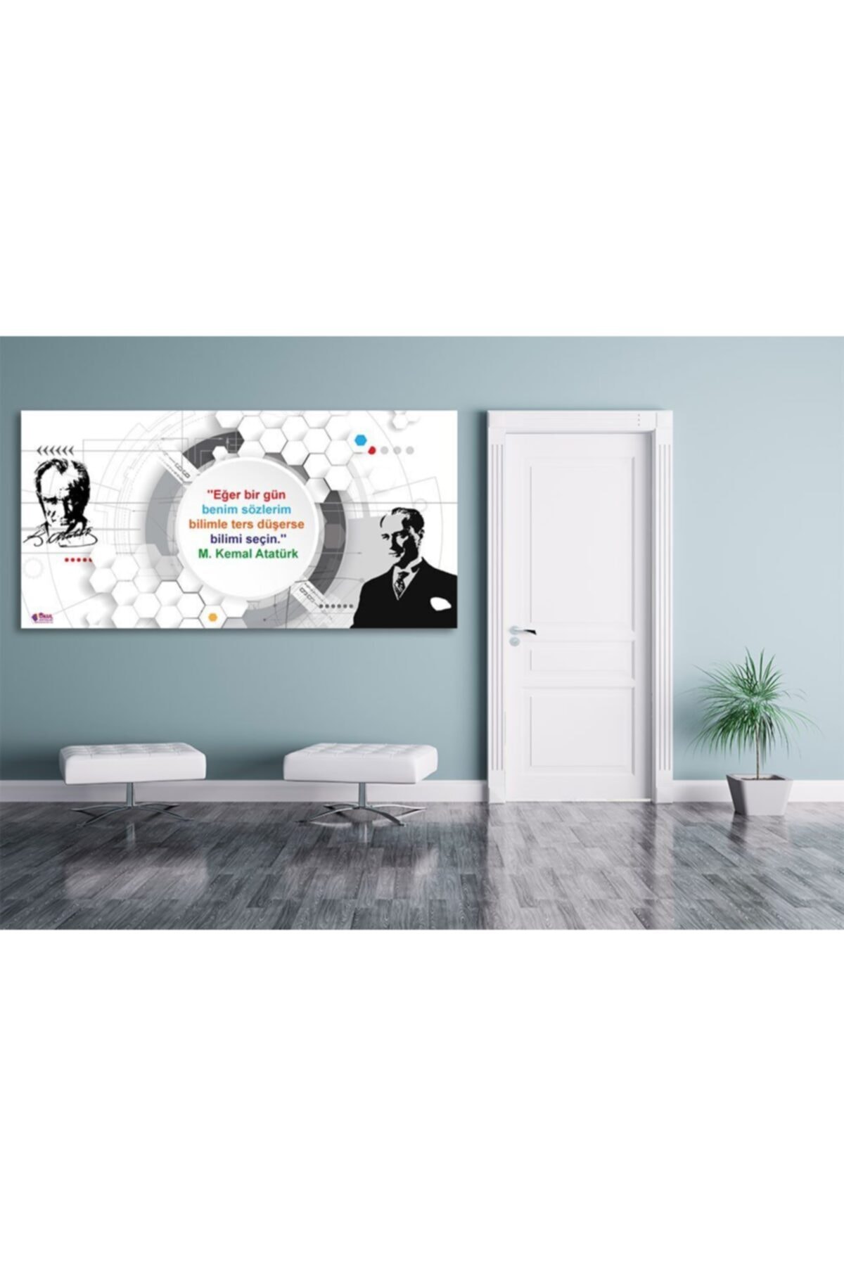 okul posterleri Atatürk Ve Bilim 2