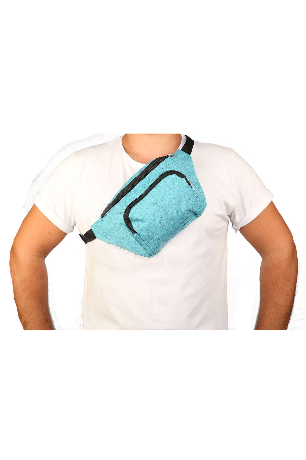 Beutel Unisex Mavi Askılı Çapraz Omuz Ve Bel Çantası
