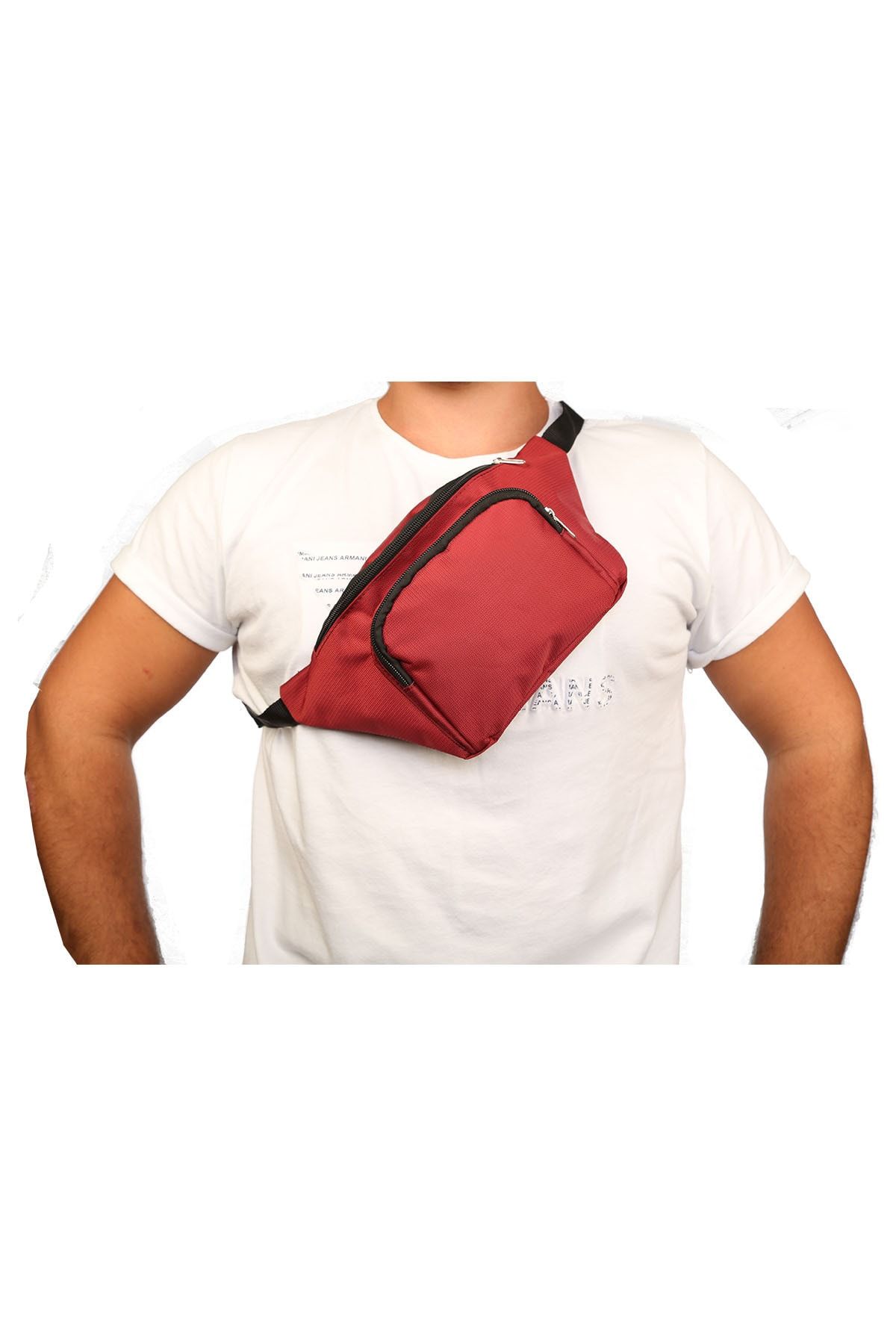 Beutel Unisex Kırmızı Askılı Çapraz Omuz Ve Bel Çantası