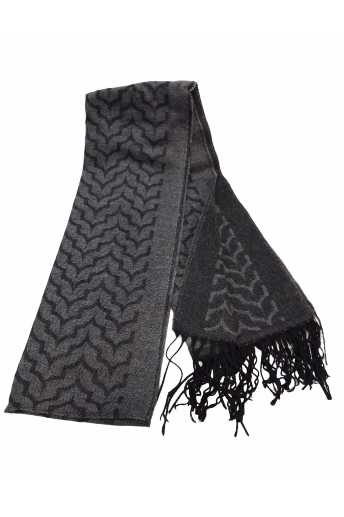 Suyutti Erkek Viskon Kaşmir Çift Taraflı Atkı