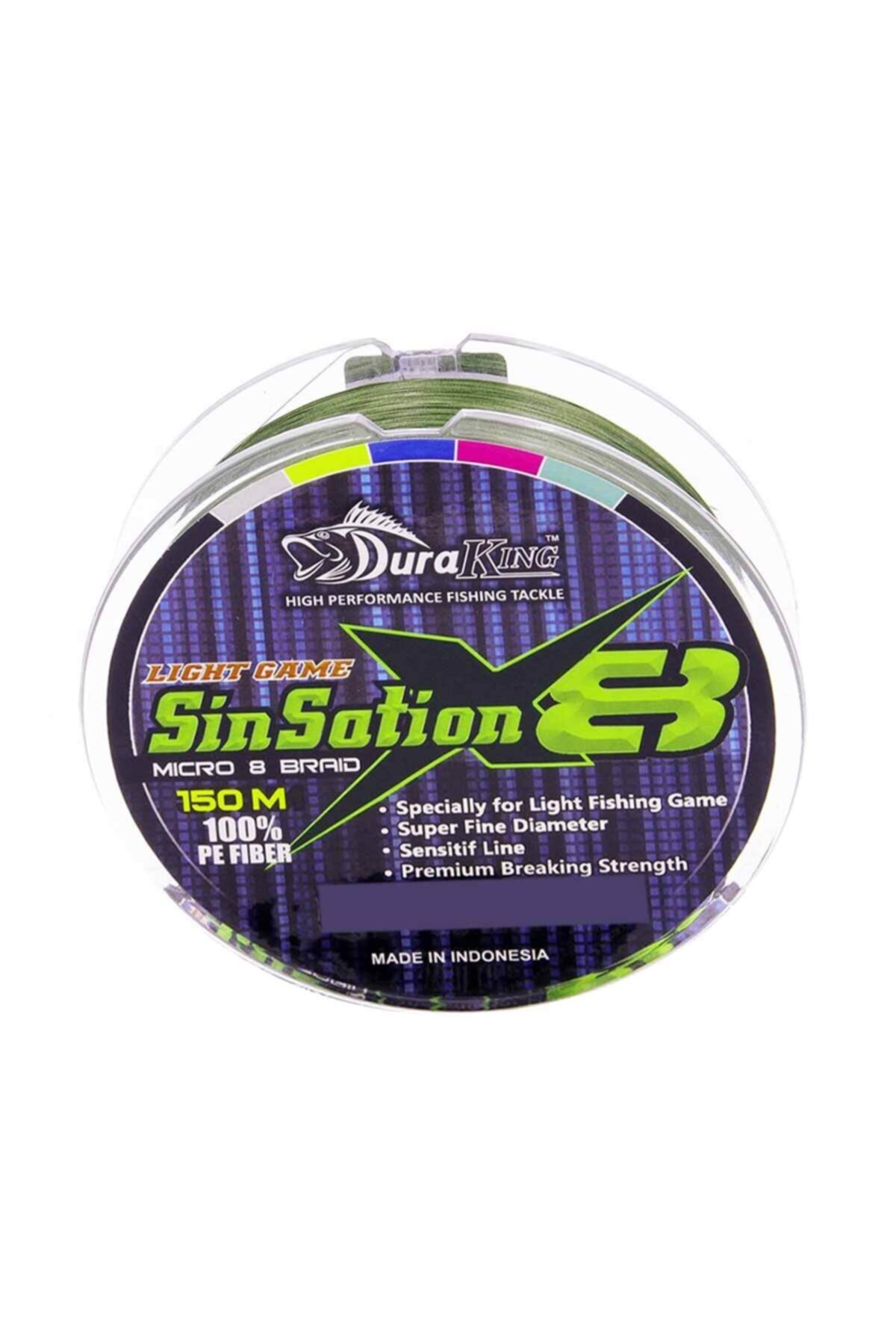Duraking Sinsation X8 Moss Green Ip Olta Misinası 150mt 0,08 Mm
