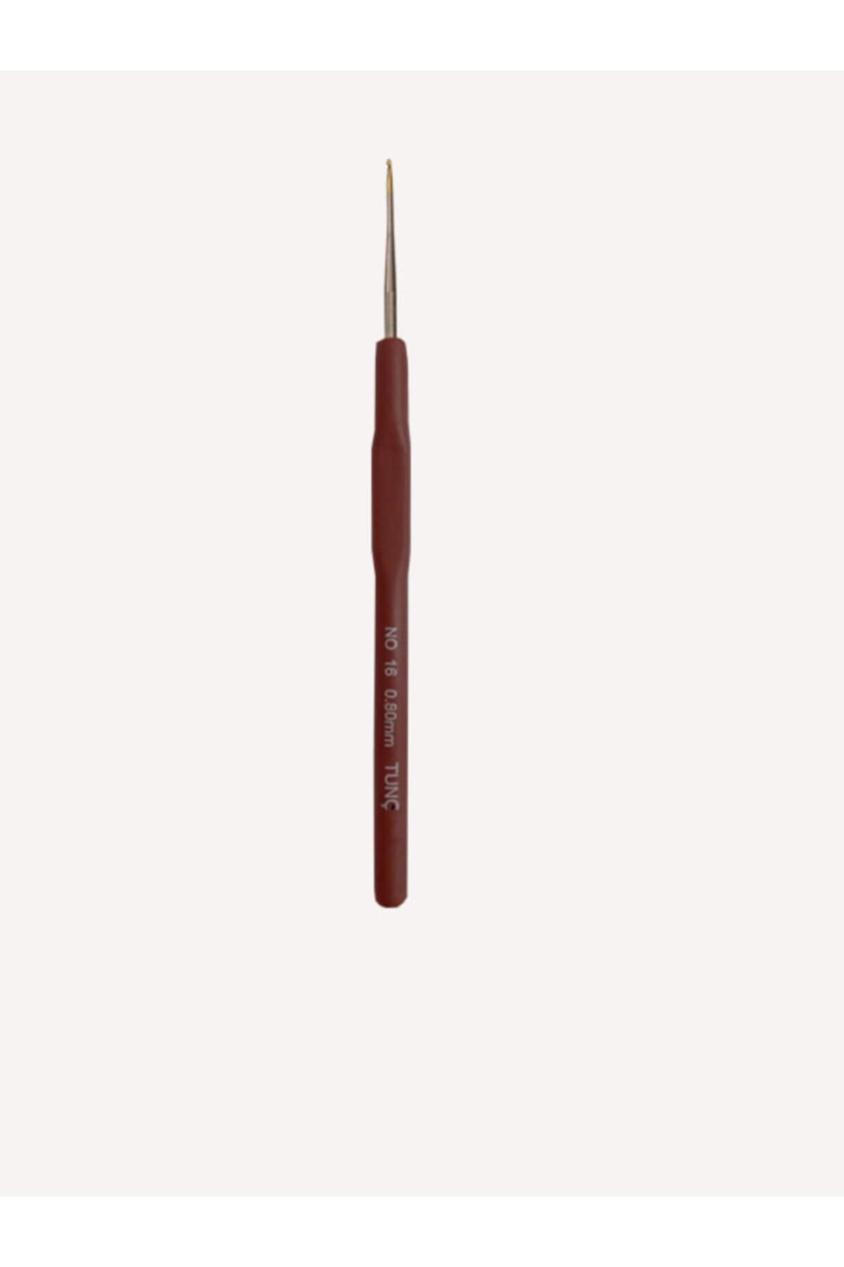 Tunç No :16 mm Silikon Saplı Dantel Oya Işi Tığ