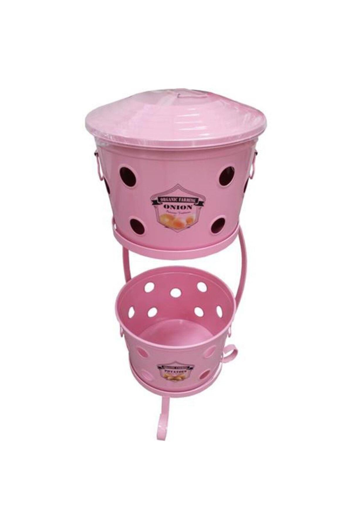 BEYLER Pembe 2 Katlı Patates Soğan Kutusu
