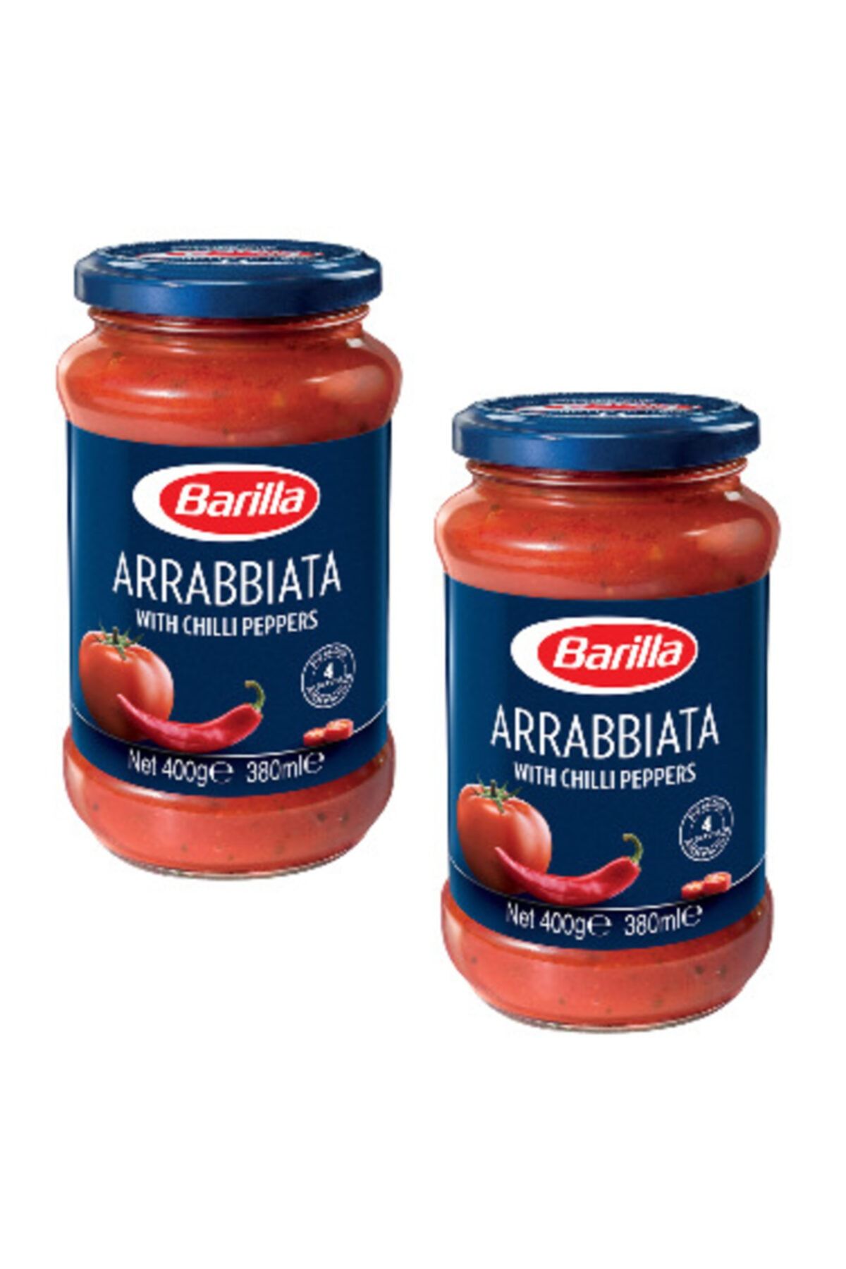 Barilla Acılı Ve Domatesli (arabbiata) Makarna Sosu 400 Gr. X 2 Adet