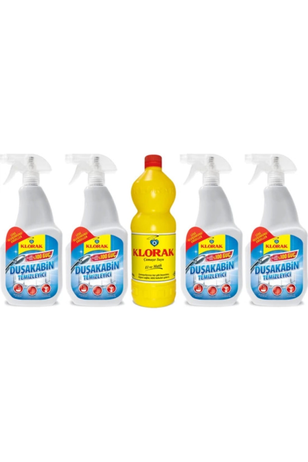Klorak Duşakabin Temizleyicisi 4' Lü +çamaşır Suyu 940 ml