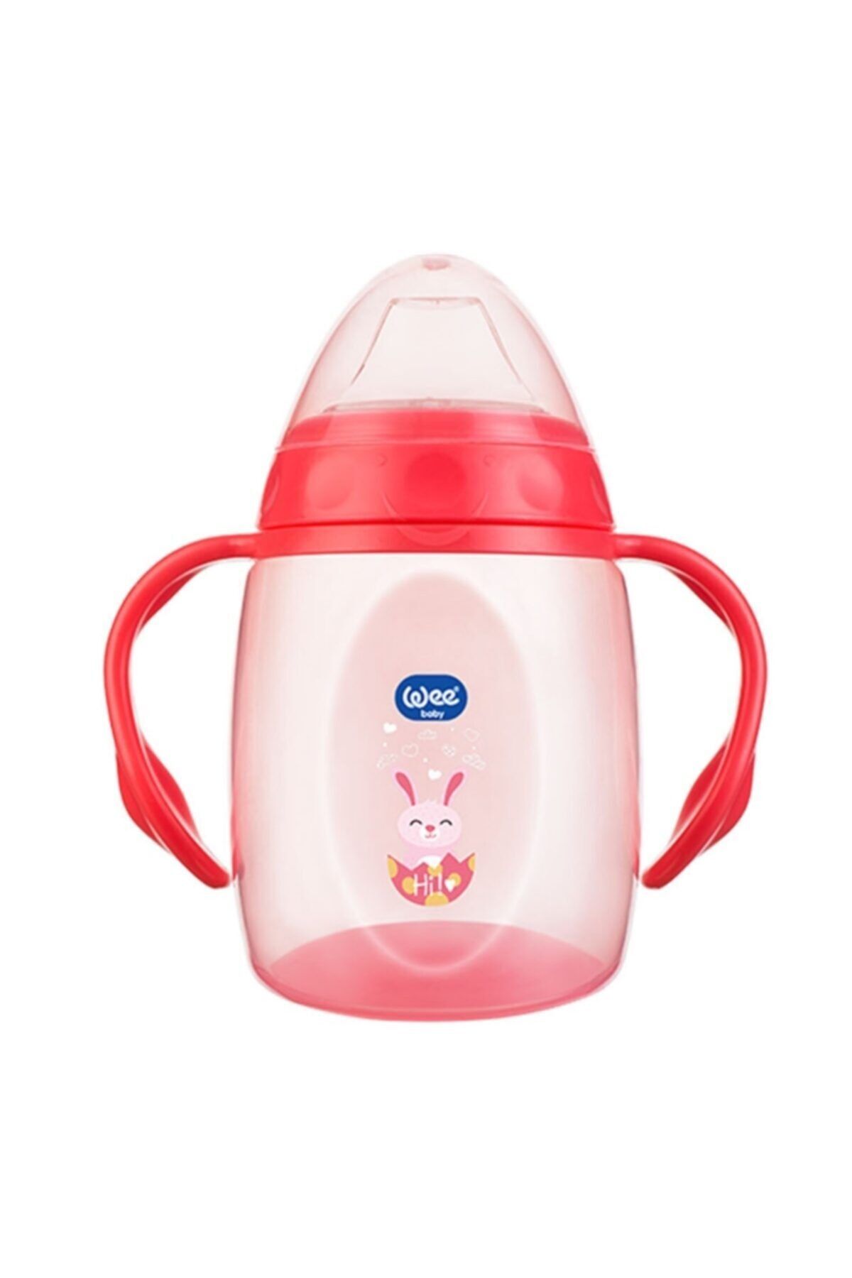 Wee Baby Pembe Kulplu Alıştırma Bardağı 250 ml