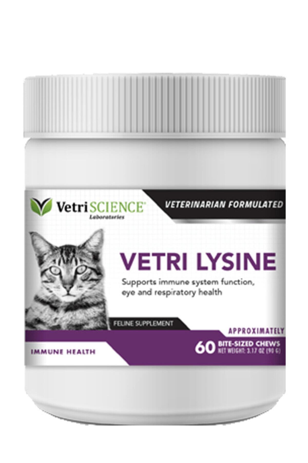 VetriScience Vetri Science Lysine Immun Kedi Bağışıklık Sistemi Destekleyici Ve Koruyucu Tablet 60 Adet