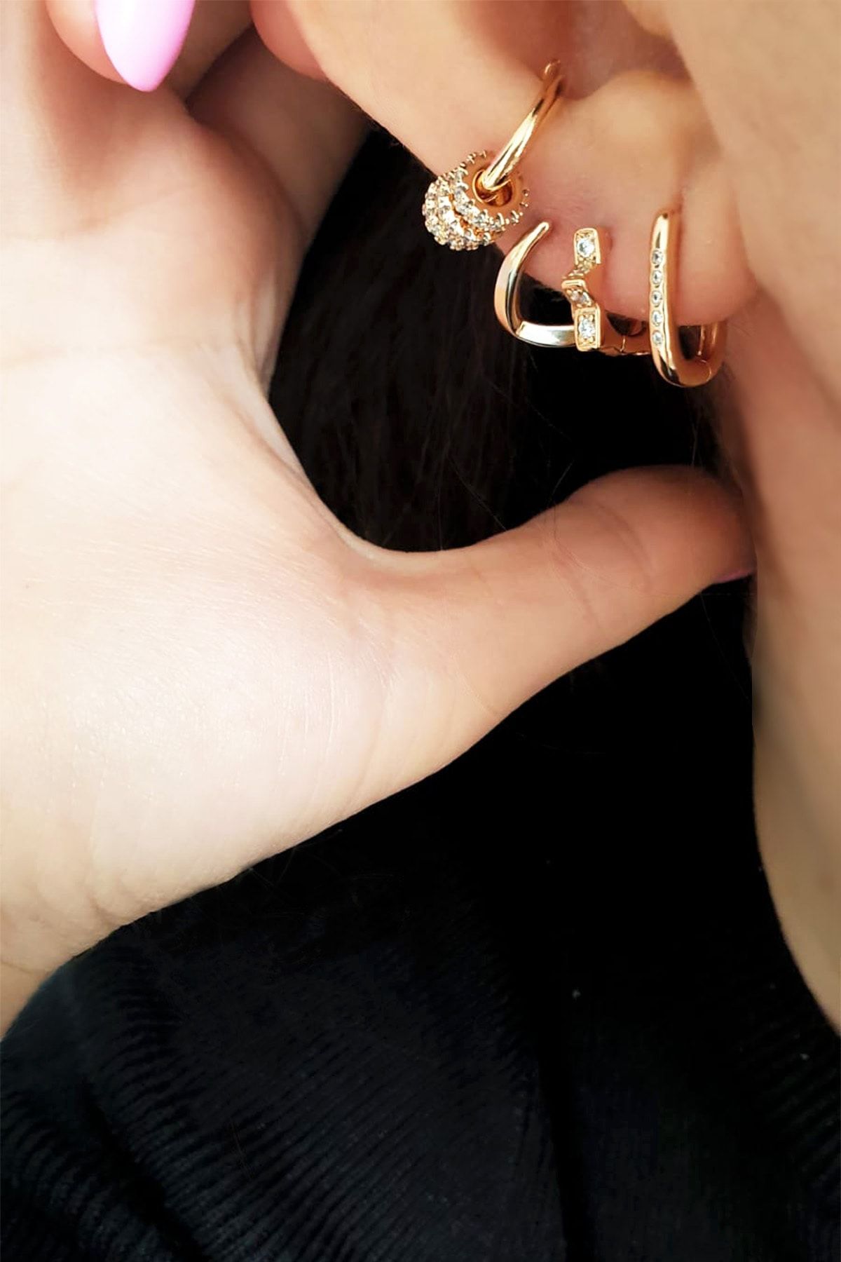 BUNNY Altın Kaplama Minyatür Yıldız Küpe