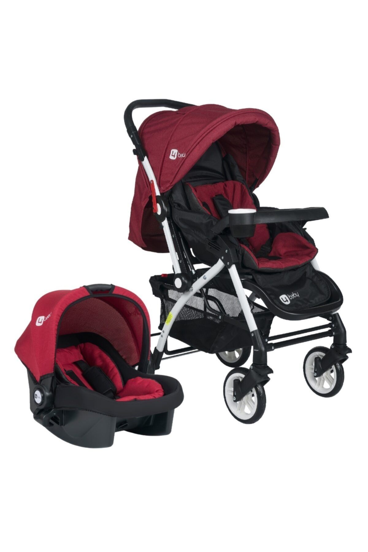 4 baby active travel sistem bebek arabasi kirmizi fiyati yorumlari trendyol
