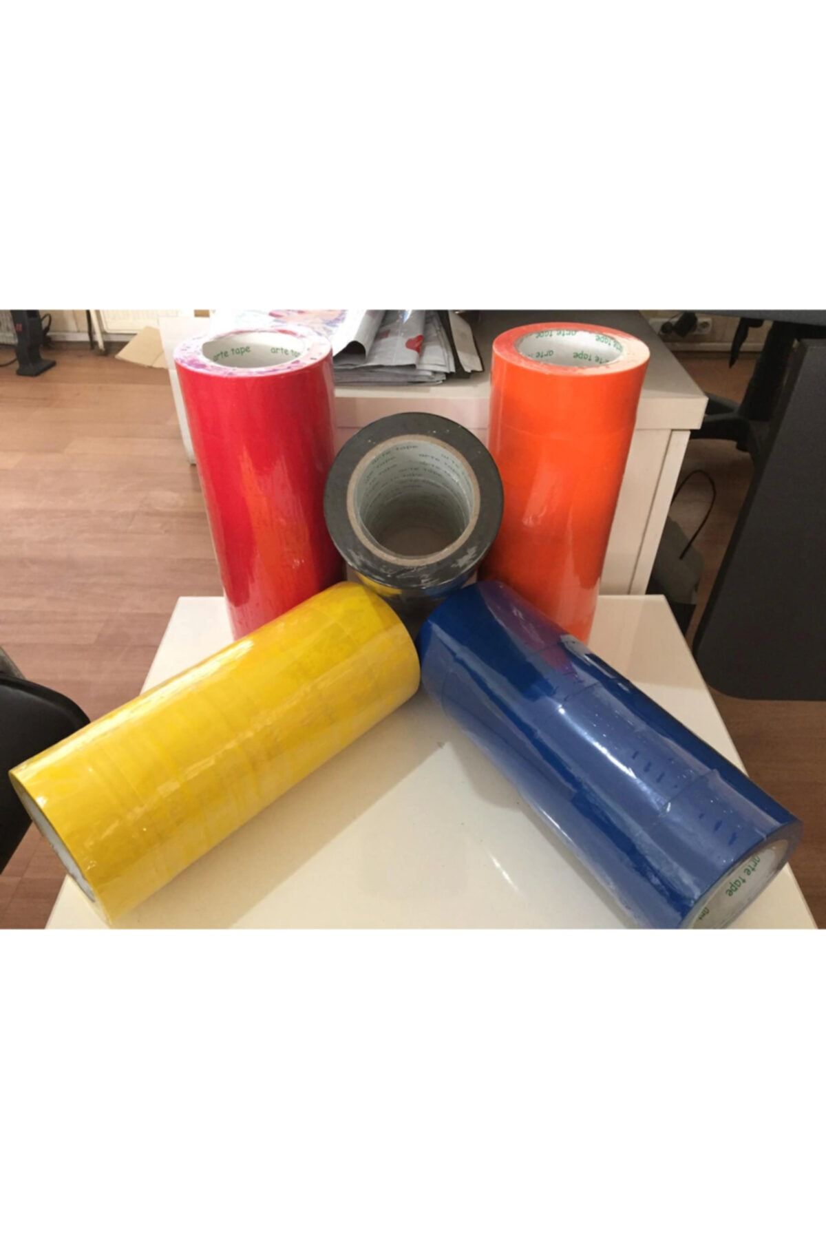 ekol ambalaj Renkli Koli Bantı - Bandı 45*100mt 6 Adet Ücretsiz Kargo