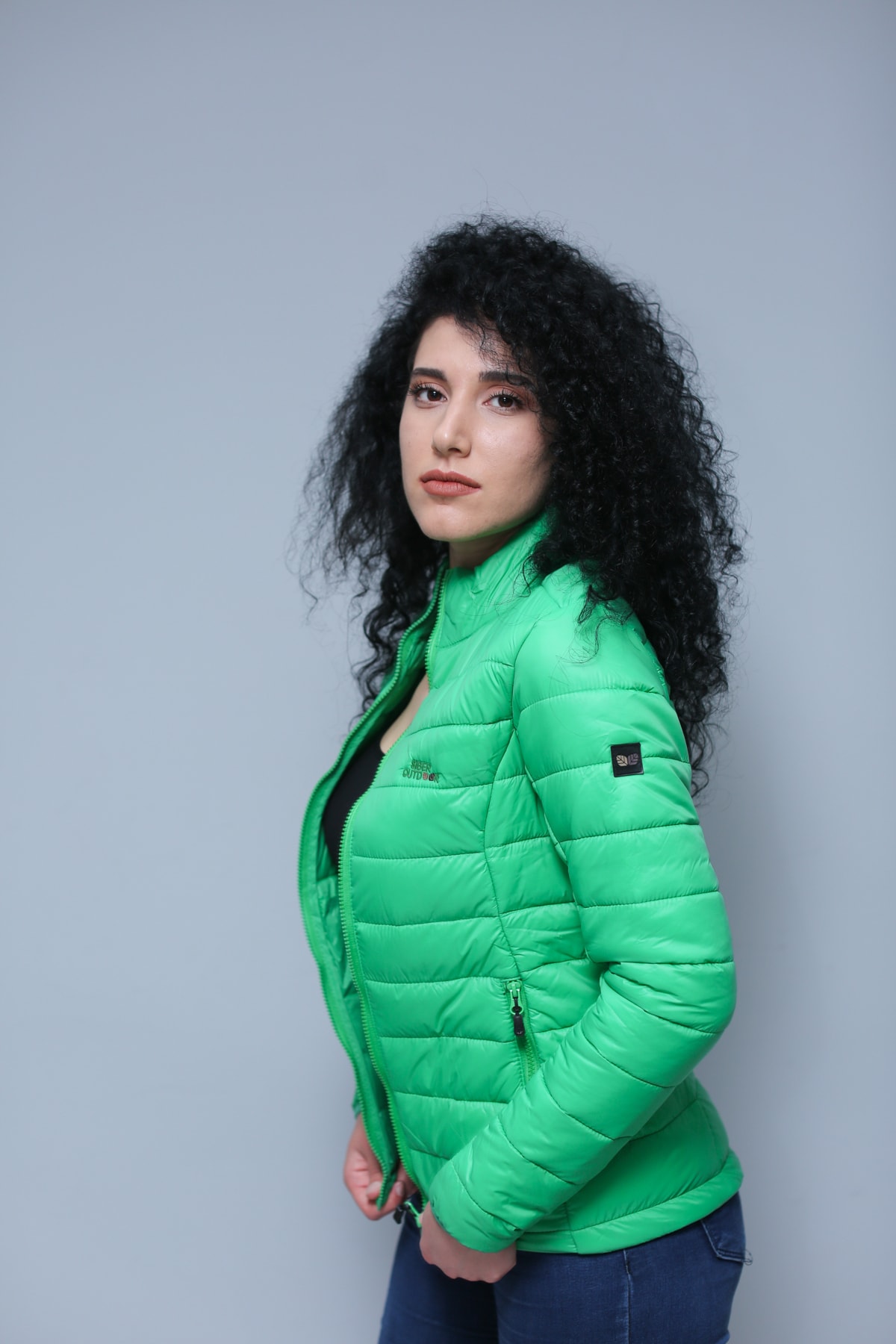 SİBER OUTDOOR Kadın Yeşil Northern Şişme Mont
