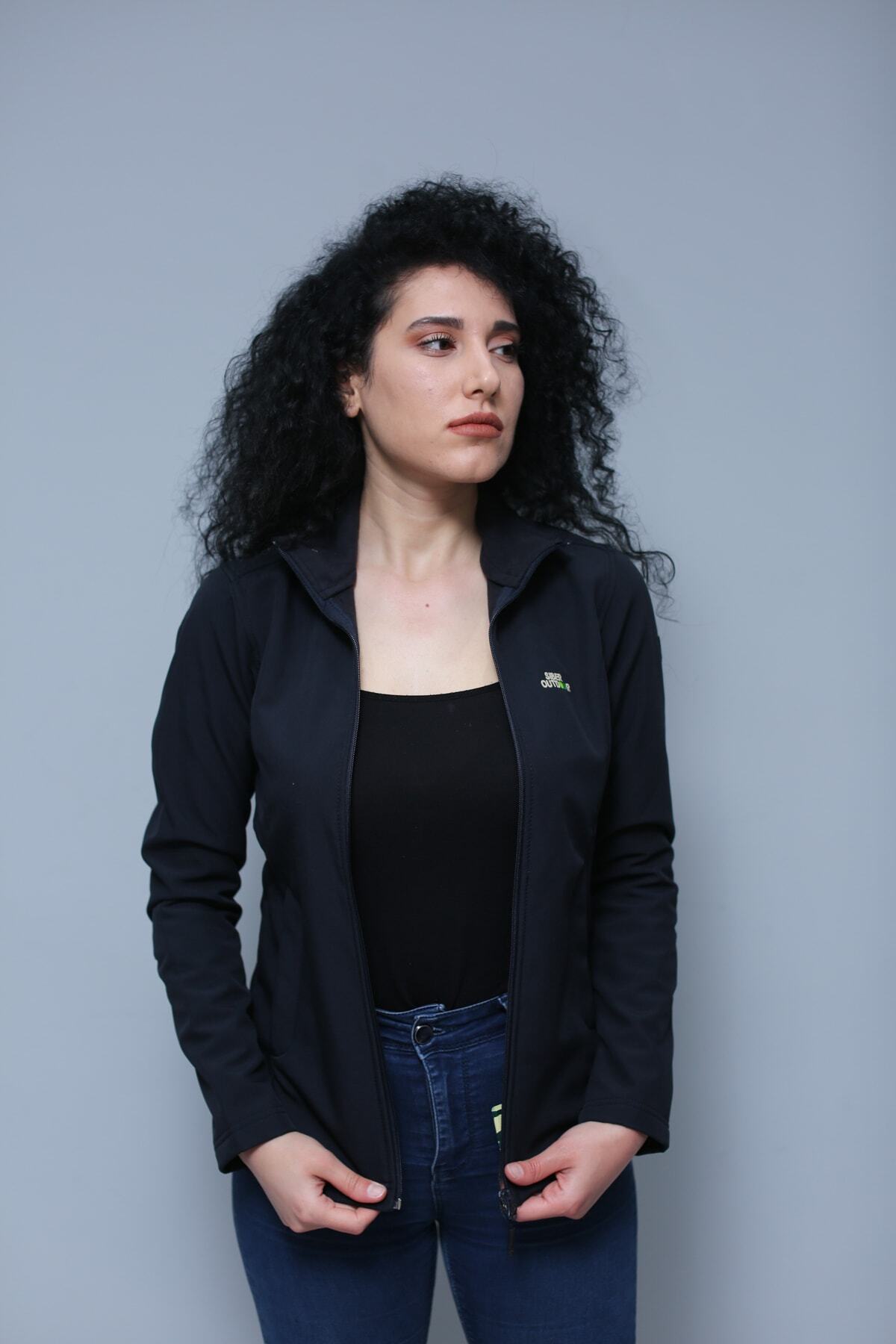 SİBER OUTDOOR Kadın Lacivert Northern Softshell Ceket