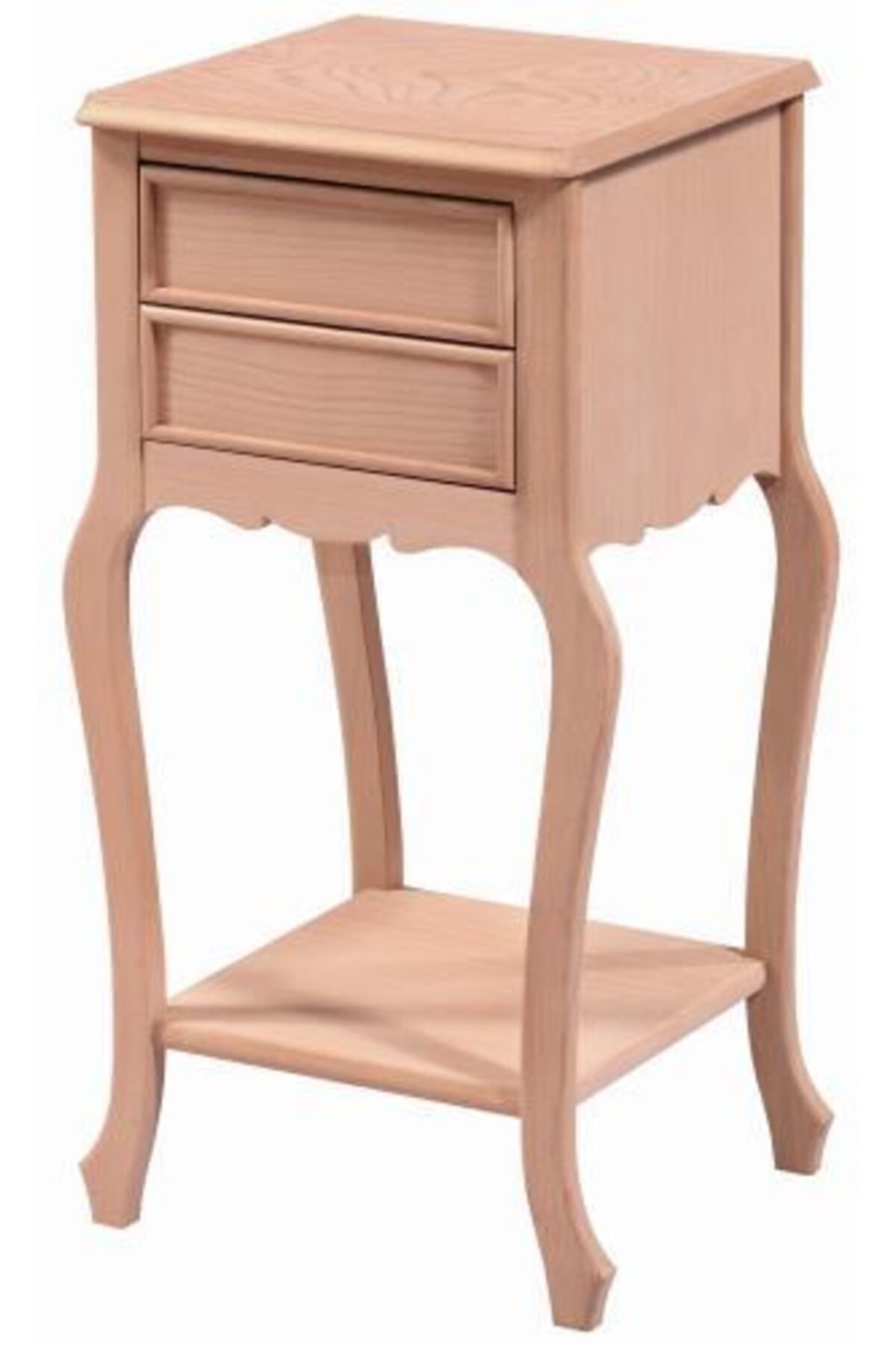 Obuts Home Kısa Telefonluk Ahşap Ham