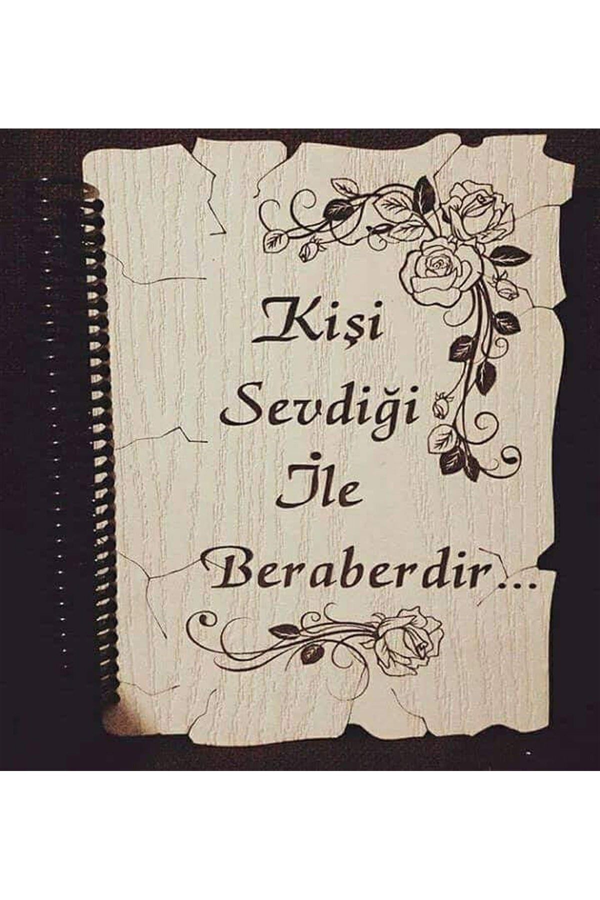 kendiemeğim Ahşap Kapaklı Albüm Sevgi Temalı