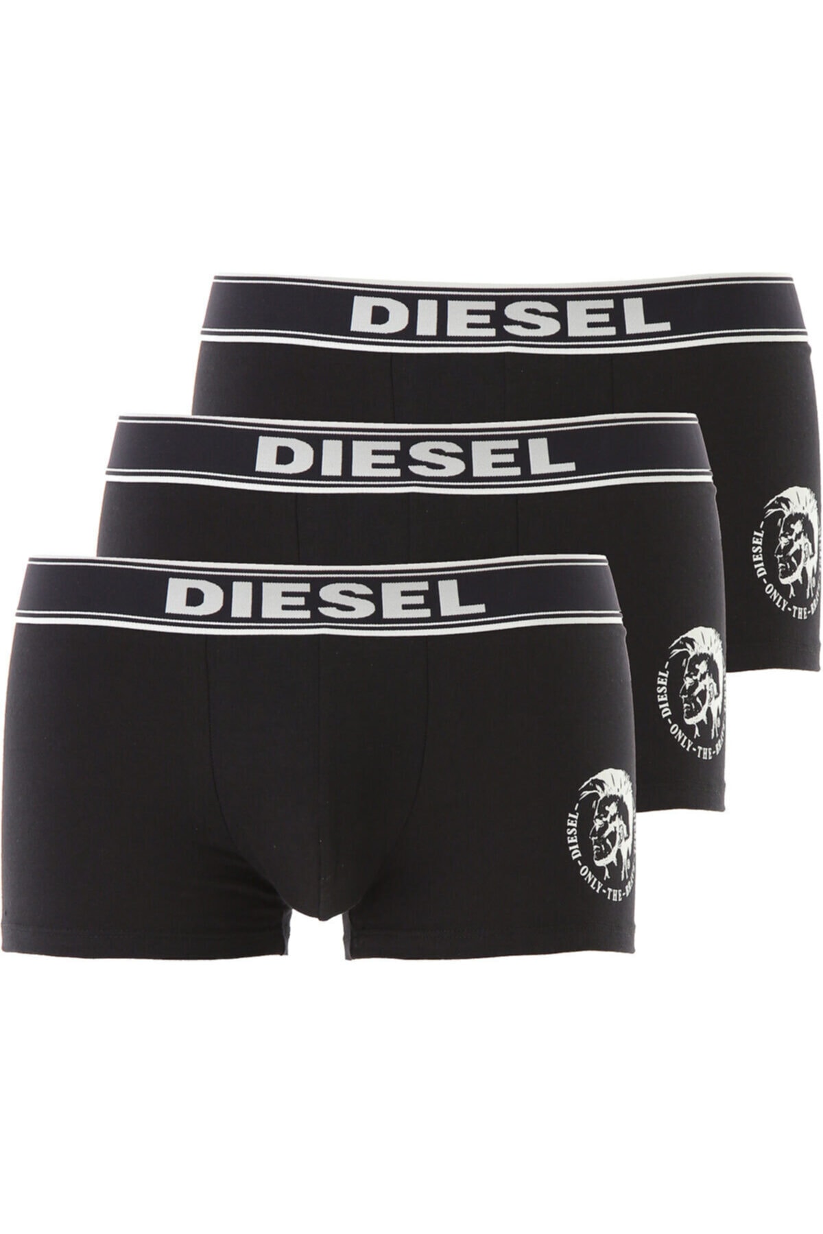 Diesel Erkek Siyah Boxer 3'Lü