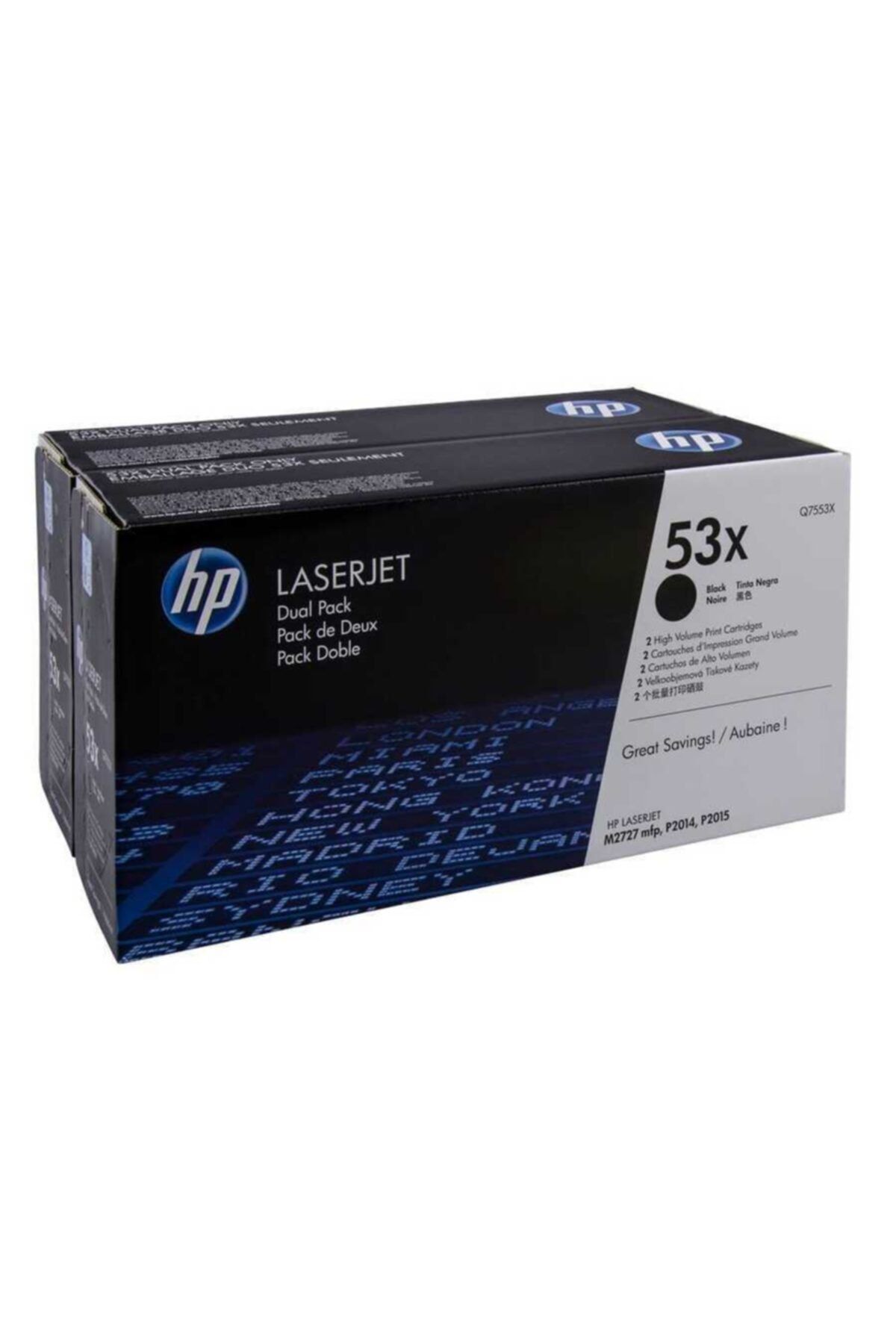 HP 53x-q7553xd Orjinal Toner Yüksek Kapasiteli Ikili Paket