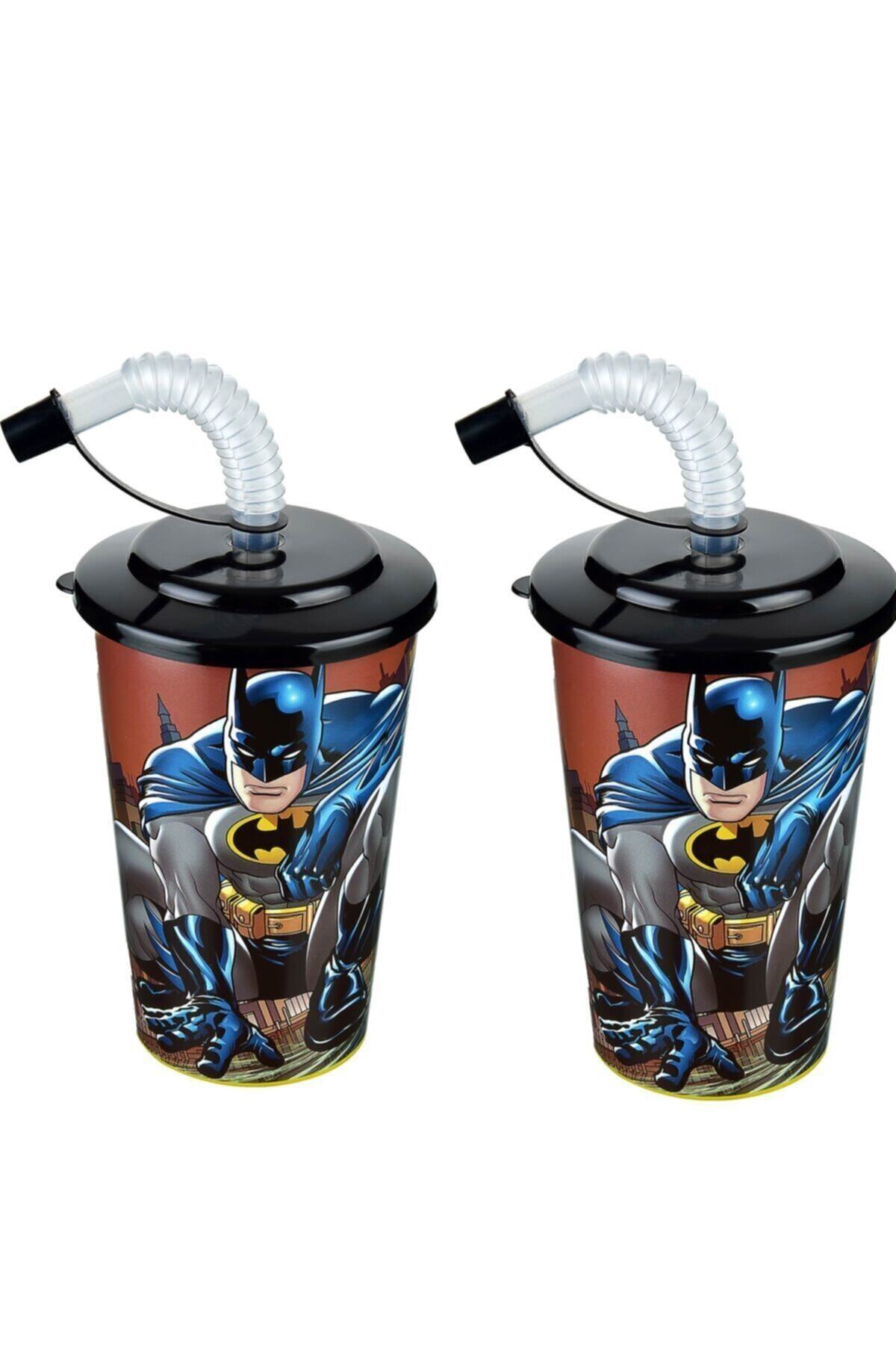 Nubutik's Erkek Çocuk Batman Lisanslı Pipetli Bardak