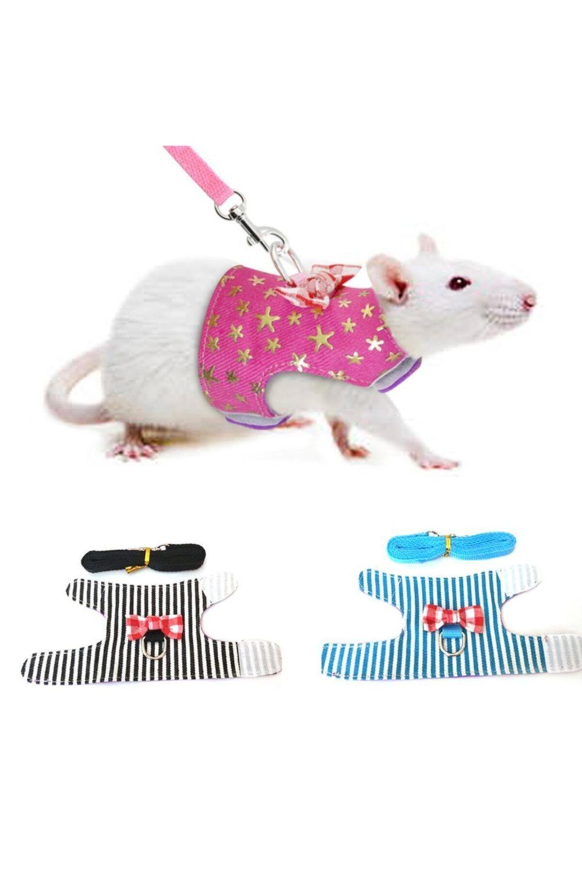 SYNOPE Küçük Hayvan Tasması Tavşan Hamster Sincap Yelek Tasmalar