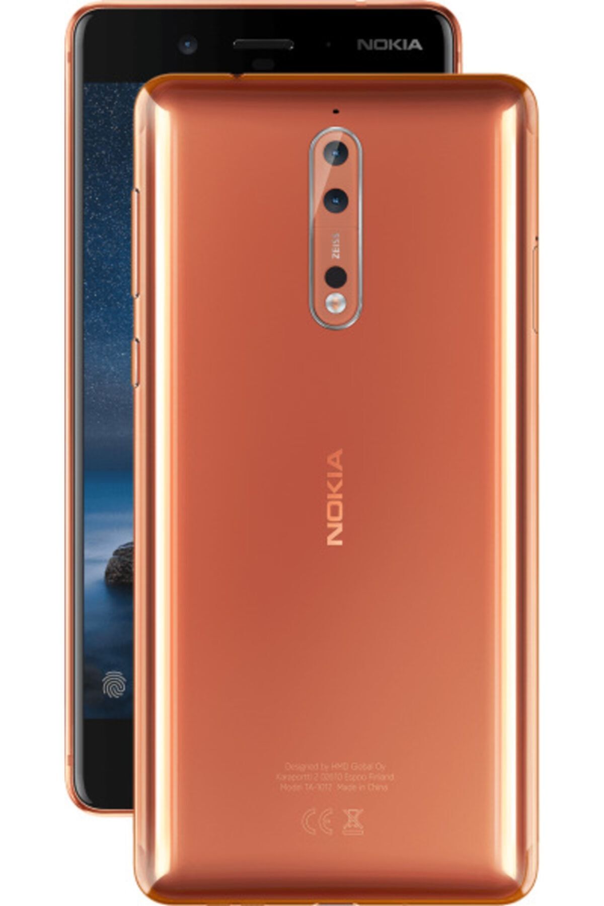 Nokia Nokıa 8 Arka Orijinal Kasa - Gold