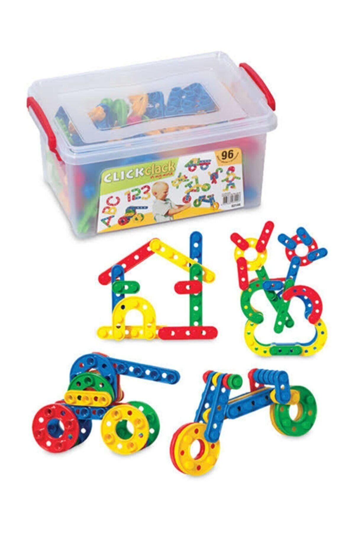 YKSTORE Zeka Geliştici Eğitici Lego 96 Parça Saklama Kutulu