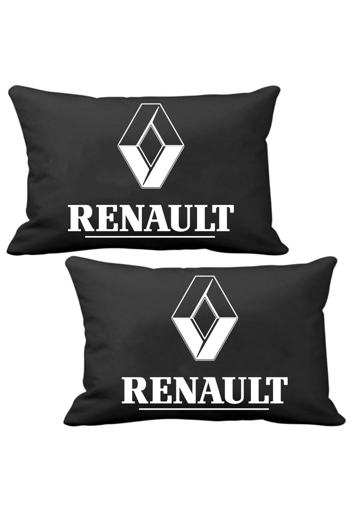 ERSESUAR Renault Megan Sedan Oto Siyah 2li Koltuk Boyun Yastığı Ortopedik Seyahat Yastık Koltuk Başlığı