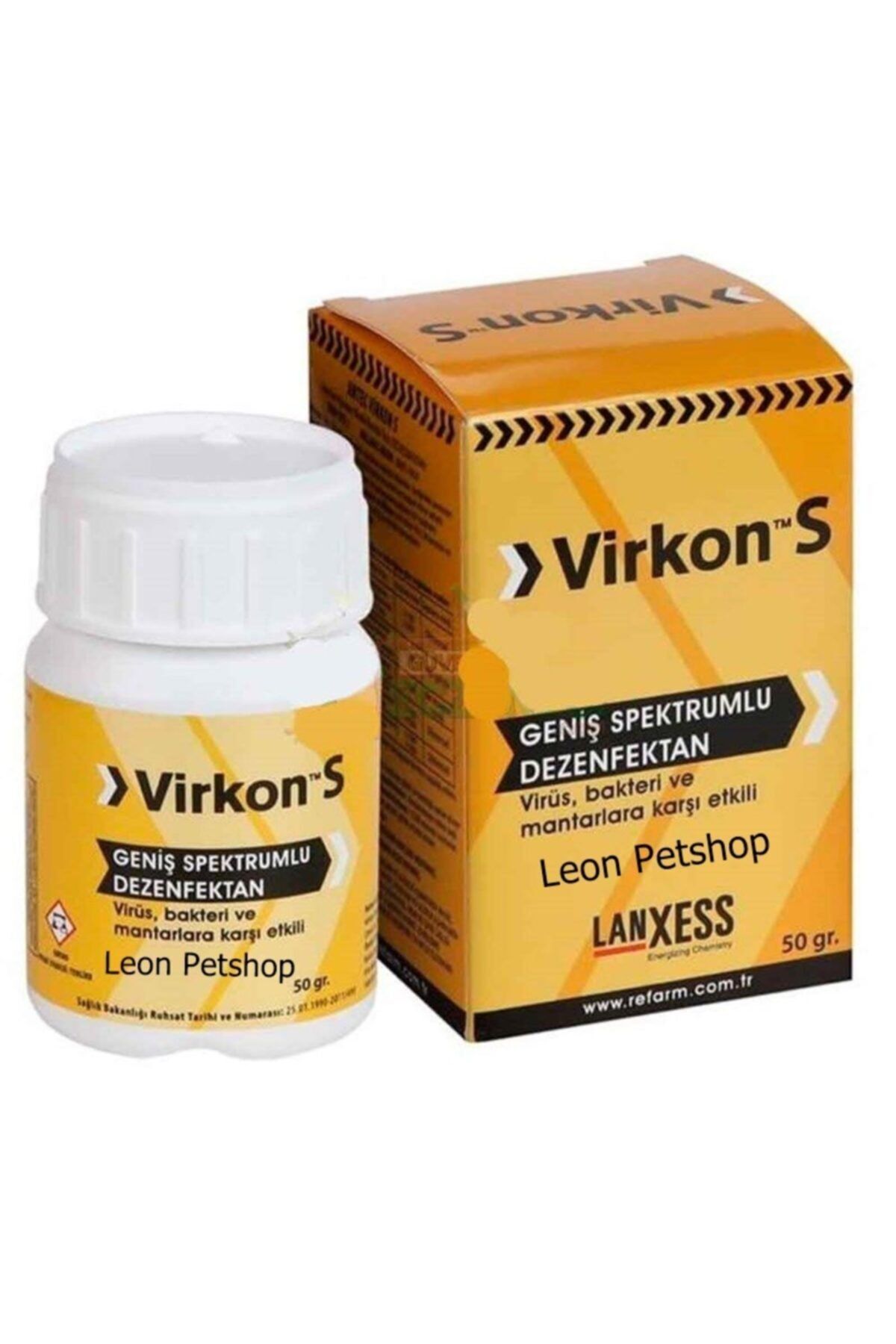 virkon S Geniş Spektrumlu Virüs Bakteri Ve Mantara Karşı Etkili Dezenfektan - 50 Gram