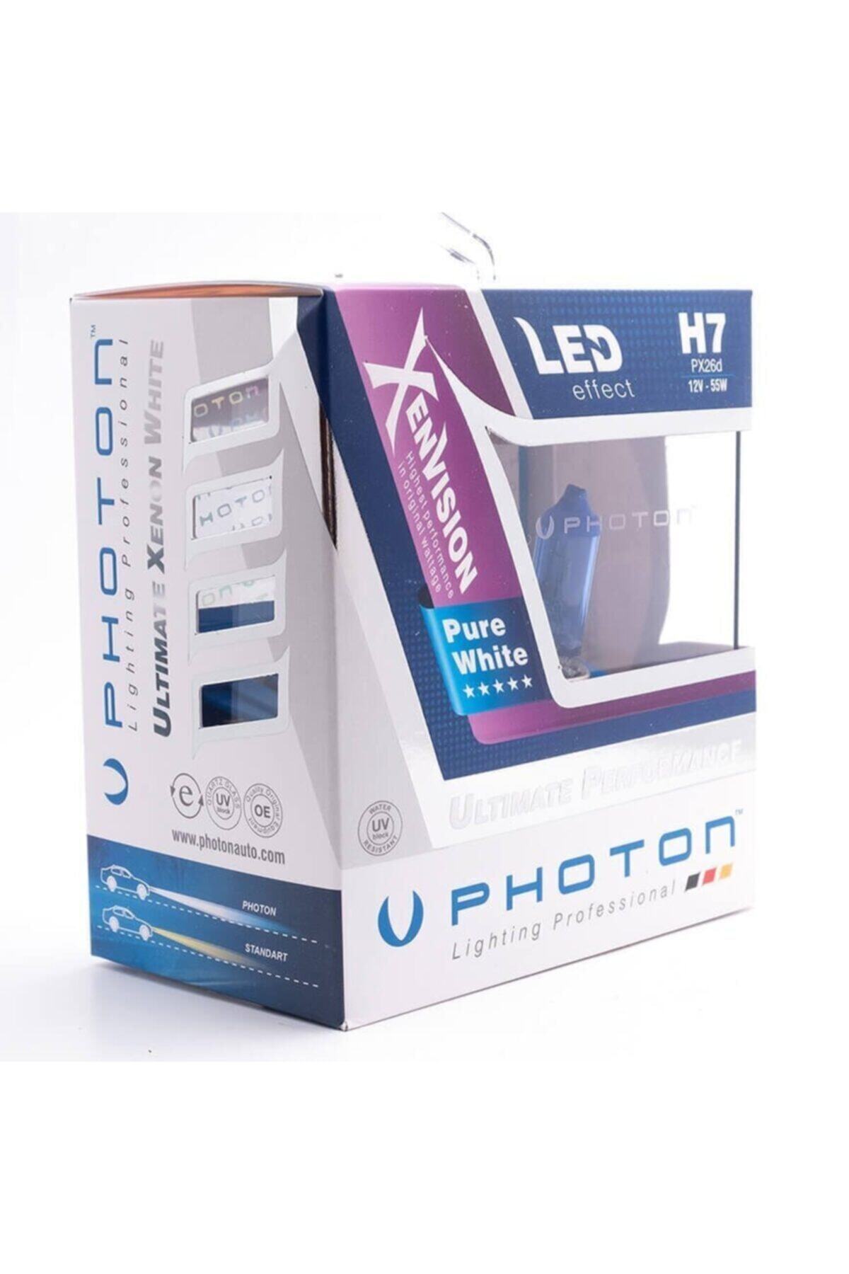 Photon H7 Halojen Oto Ampul Beyaz Işık Xenvısıon 6000k
