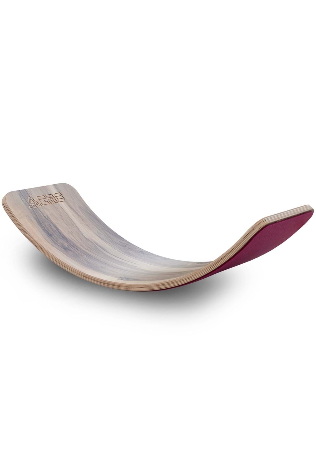enskids Wavy Board Amerikan Ceviz Laminatlı - Pembe Denge Tahtası