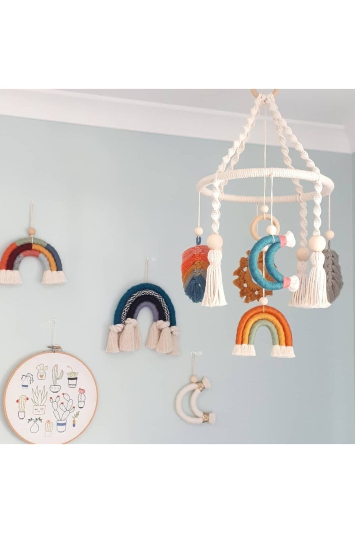 btlcrafts Makrome El Yapımı Bebek Yatağı Oyuncağı