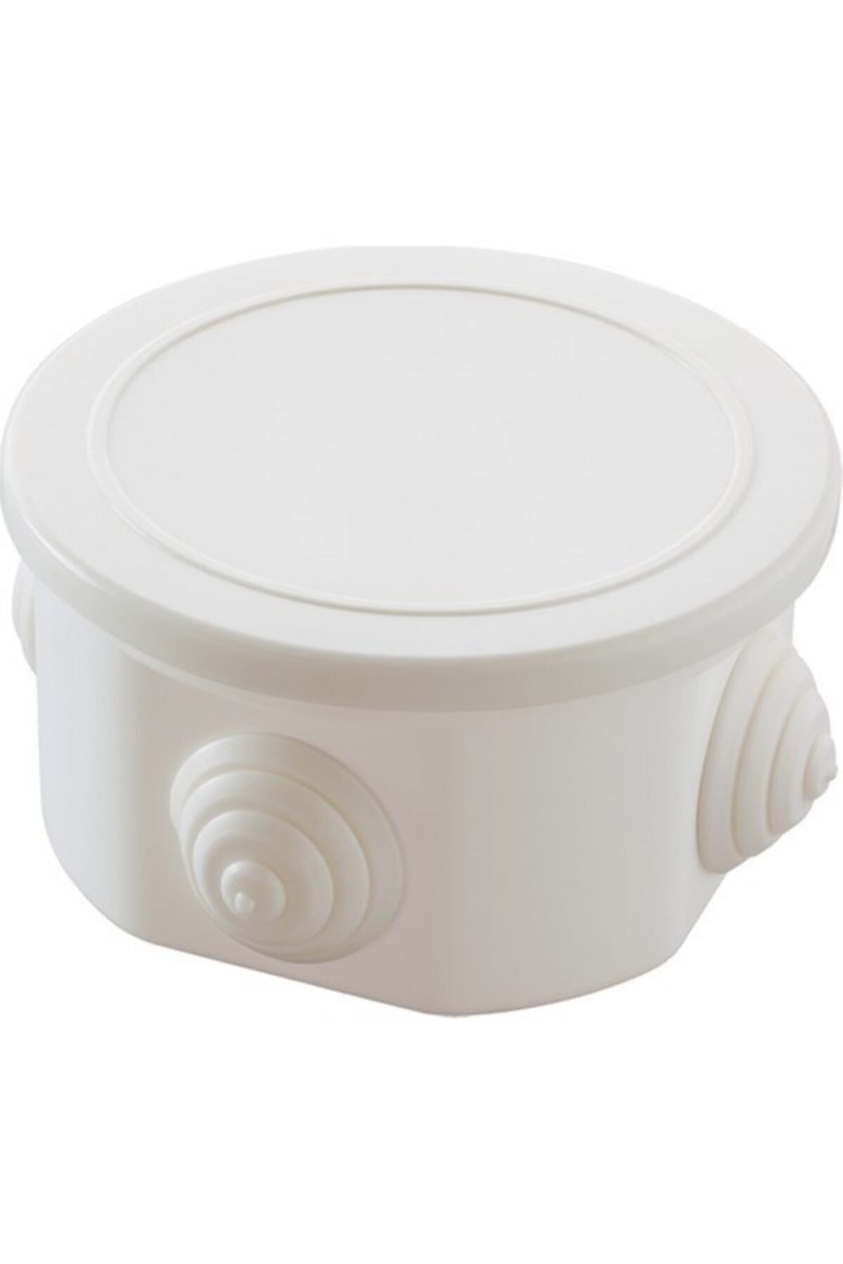 MAKEL Beyaz Yuvarlak Buat Sıva Üstü 10 Adet