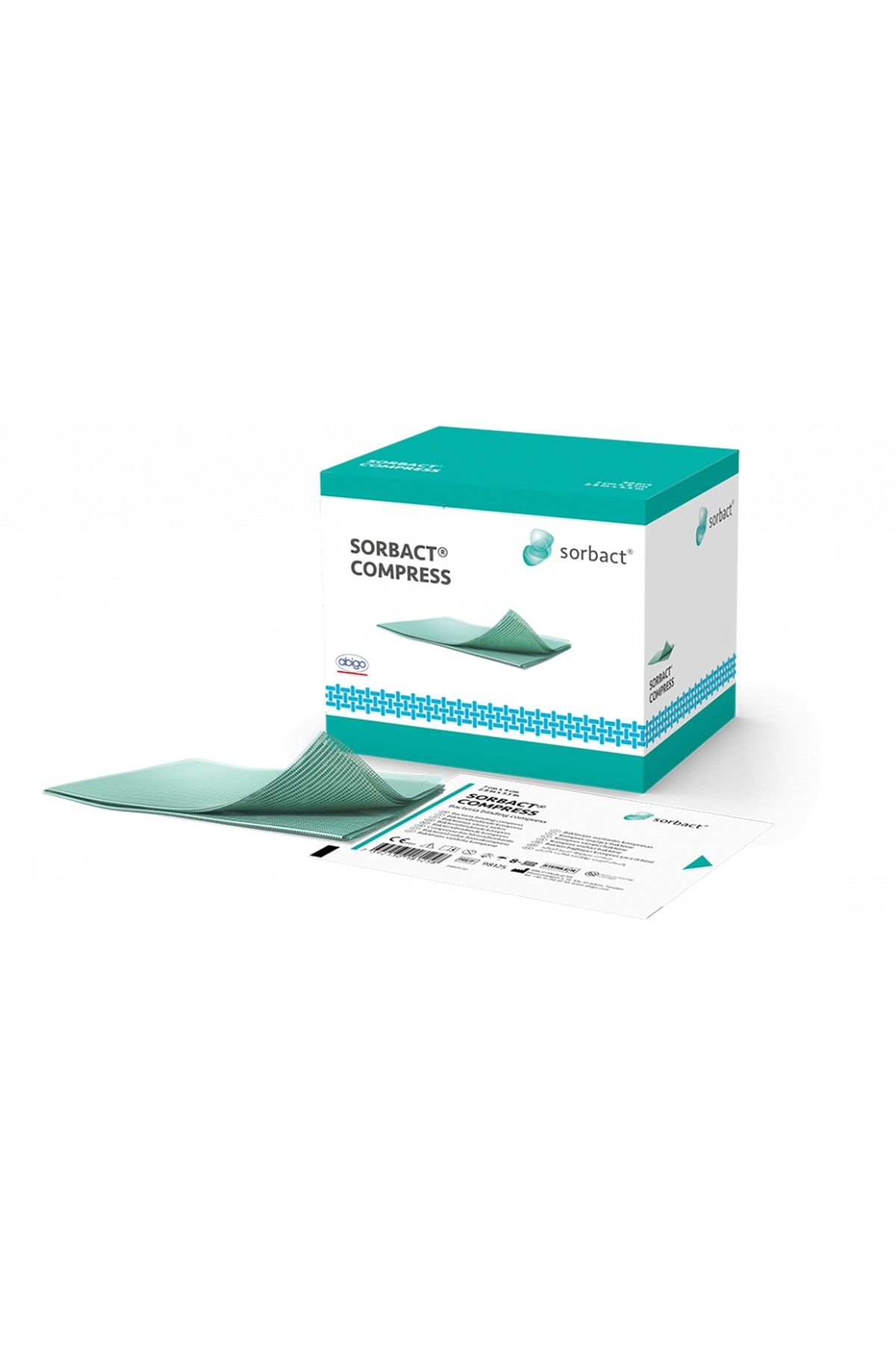 sorbact ® Compress 4x6cm, Antimikrobiyal, Enfeksiyon Giderici, Atravmatik, Asetat Yara Örtüsü