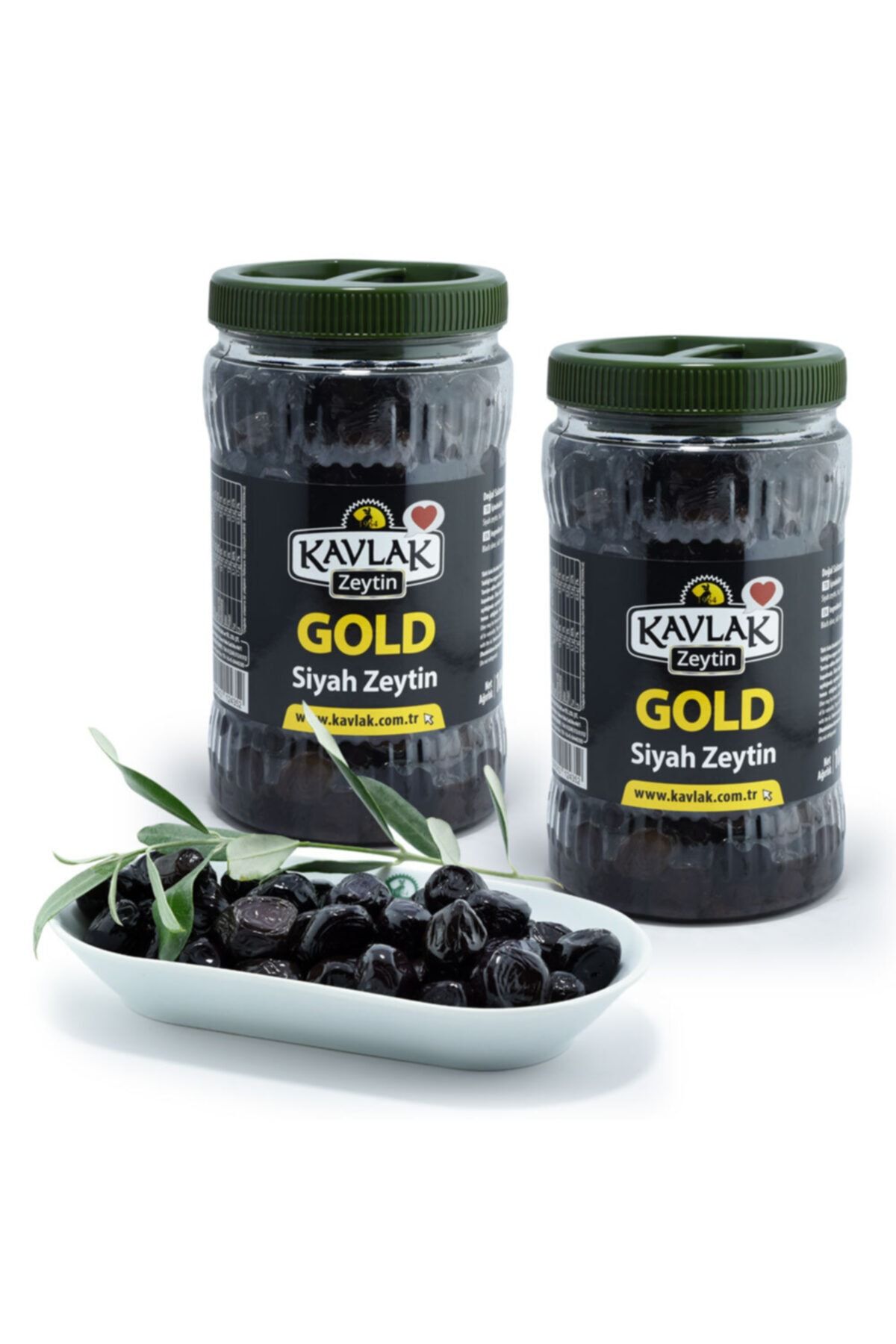 Kavlak Zeytin Gemlik Siyah Zeytin 1 kg 2'li