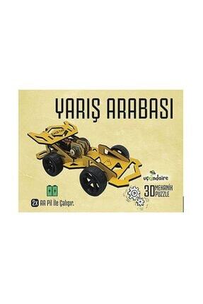 3d Mekanik Puzzle Eğitici Oyuncak Yarış Arabası Image 0