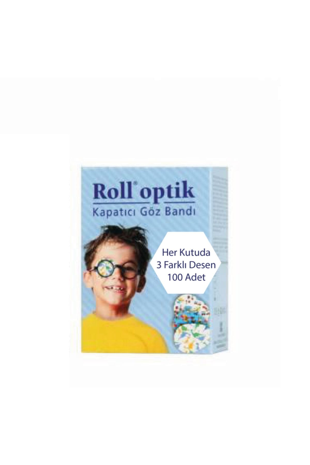 ekolpazar Roll Optik Kapatıcı Göz Bandı 100 Adet Erkek