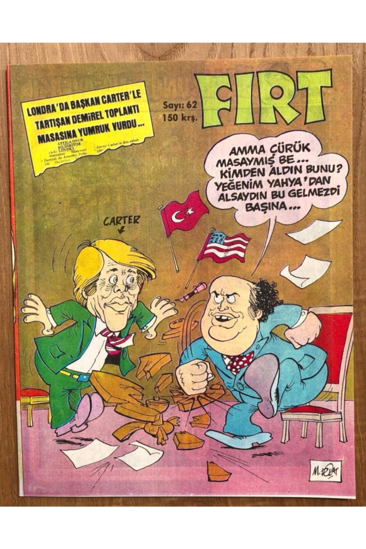 Gökçe Koleksiyon Fırt Mizah Dergisi / Sayı 62 / 150 Kuruş / 17 Mayıs 1977