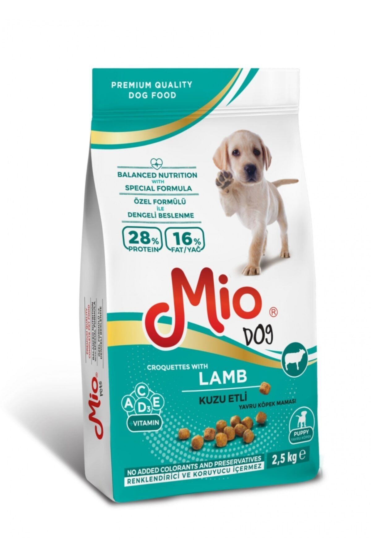 MİO 2,5 Kg - Köpek Yavru Kuzu Etli Maması
