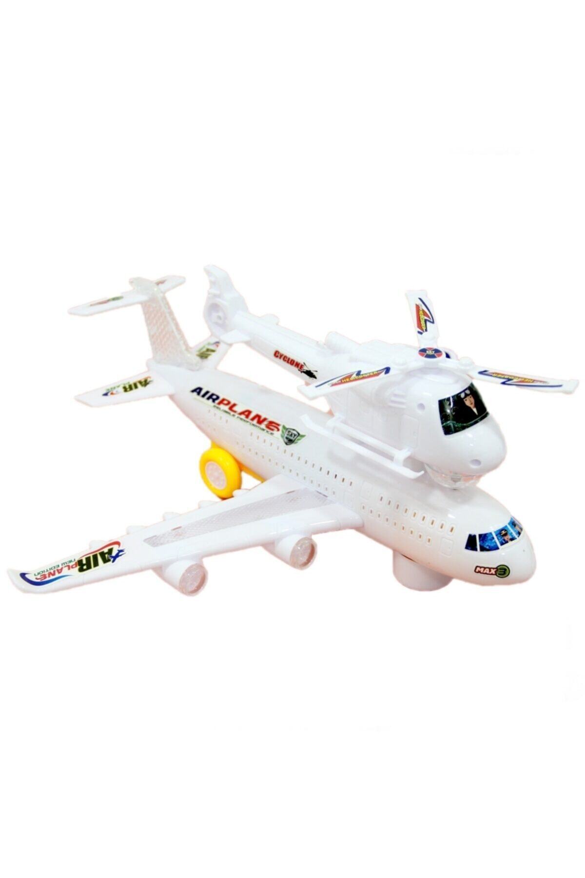 akids Air Plane Pilli Işıklı Sesli Çarp-dön Uçak ve Helikopter
