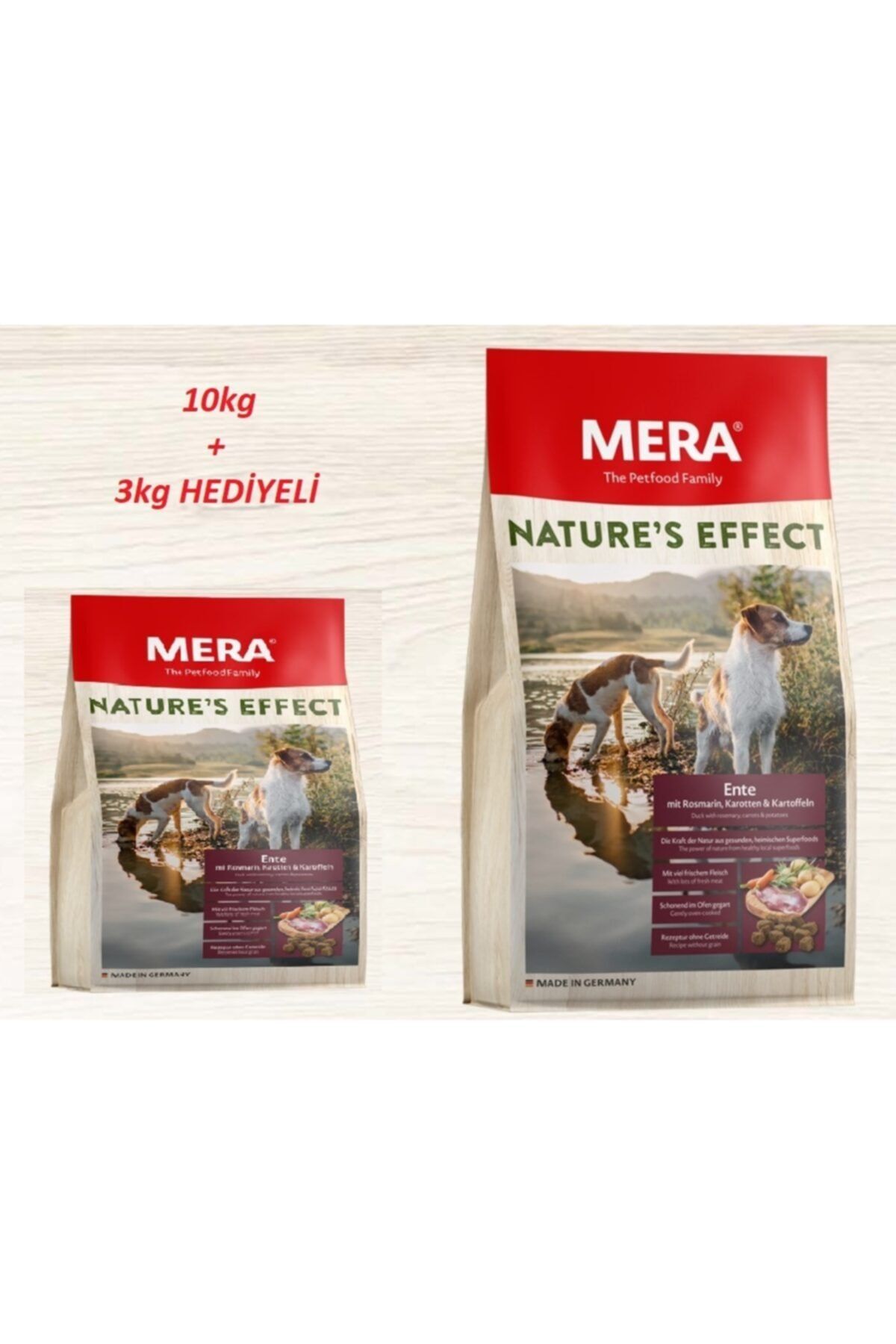 Mera Nature's Effect Ördekli Köpek Maması 10kg+3 Kg