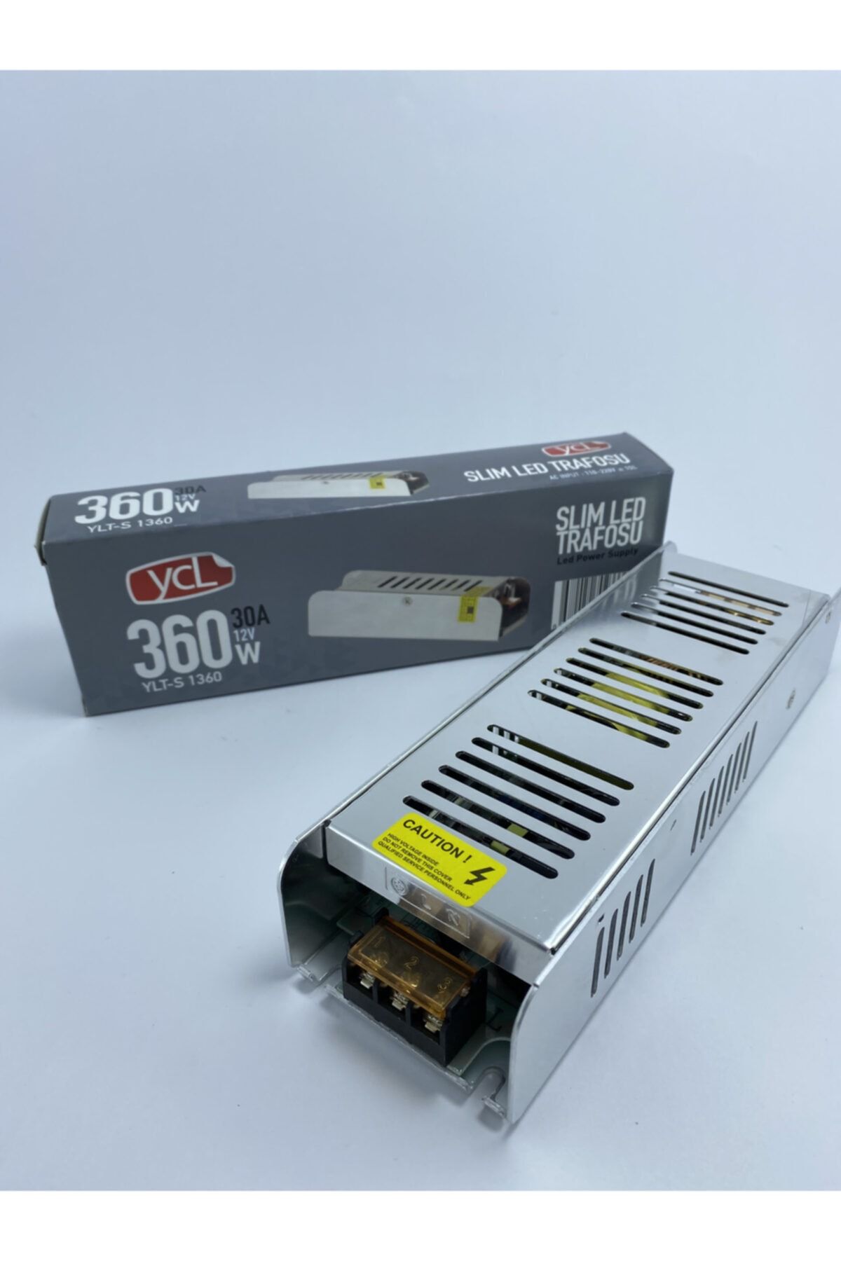 YCL 360w Slim Kasa Iç Mekan Led Trafosu 30a 12v Ylt-s 1360