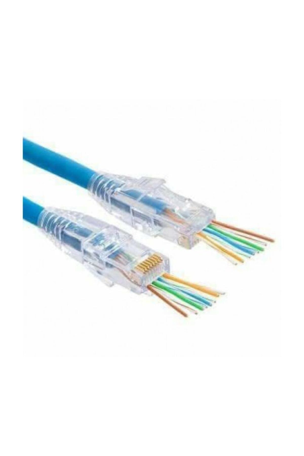 Powermaster Ez Rj45 Cat6 Açık Uçlu Soket 8p/8c Cat6 Konnektör 100 Adet Jack