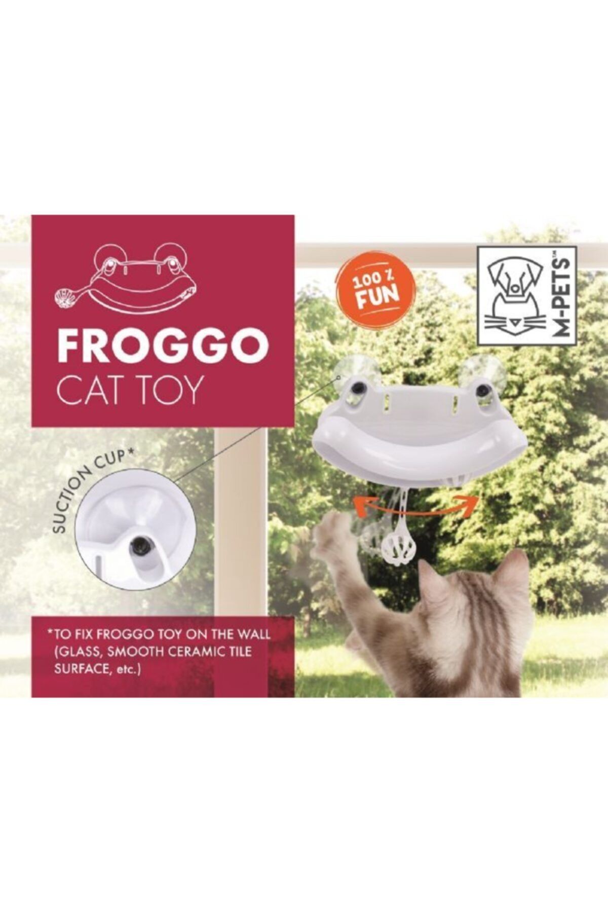 MPETS Zoopark Froggo Kedi Oyuncağı (vantuzlu)
