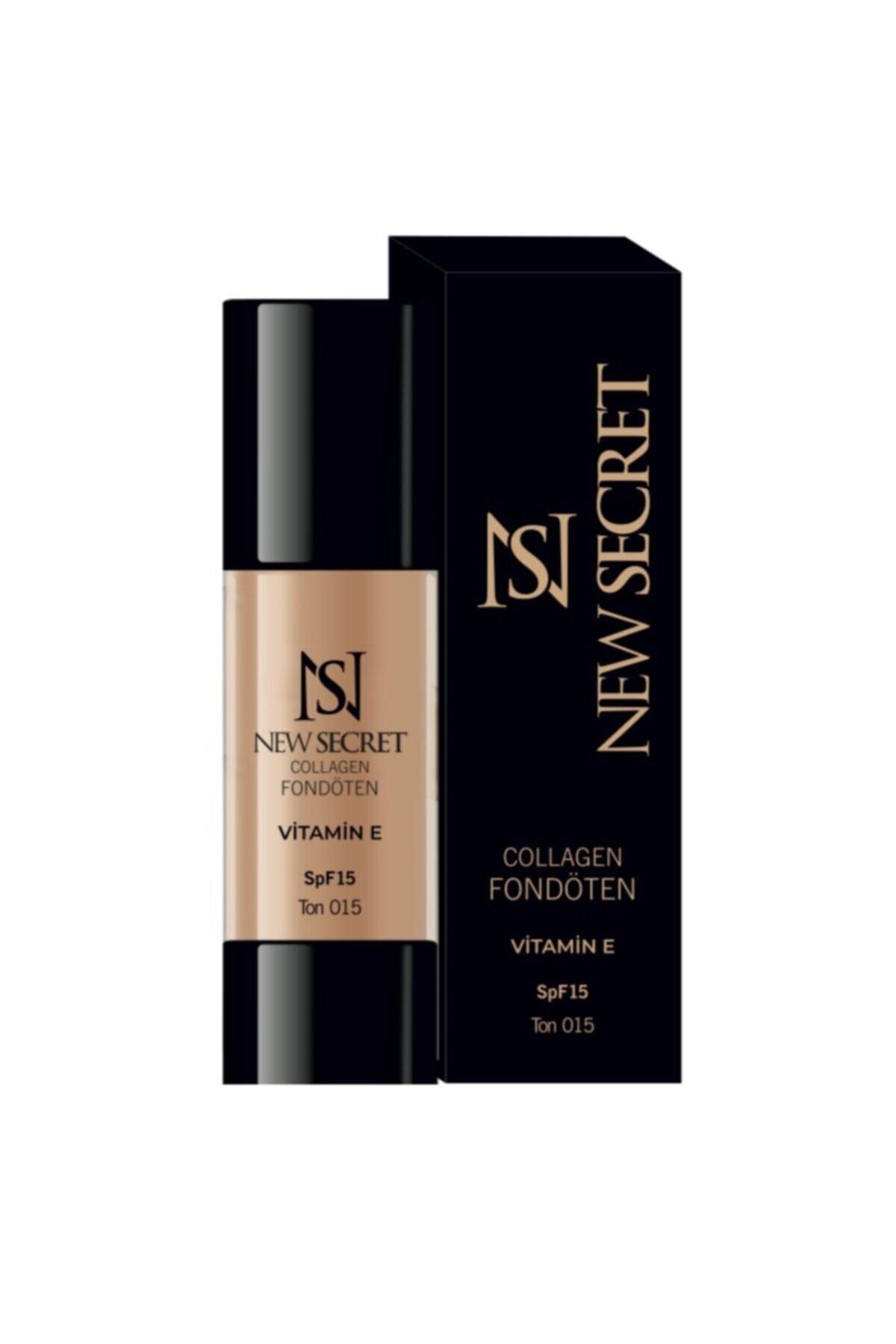 New Secret Cosmetic Collagen'li Ve Güneş Koruyuculu Fondöten -
