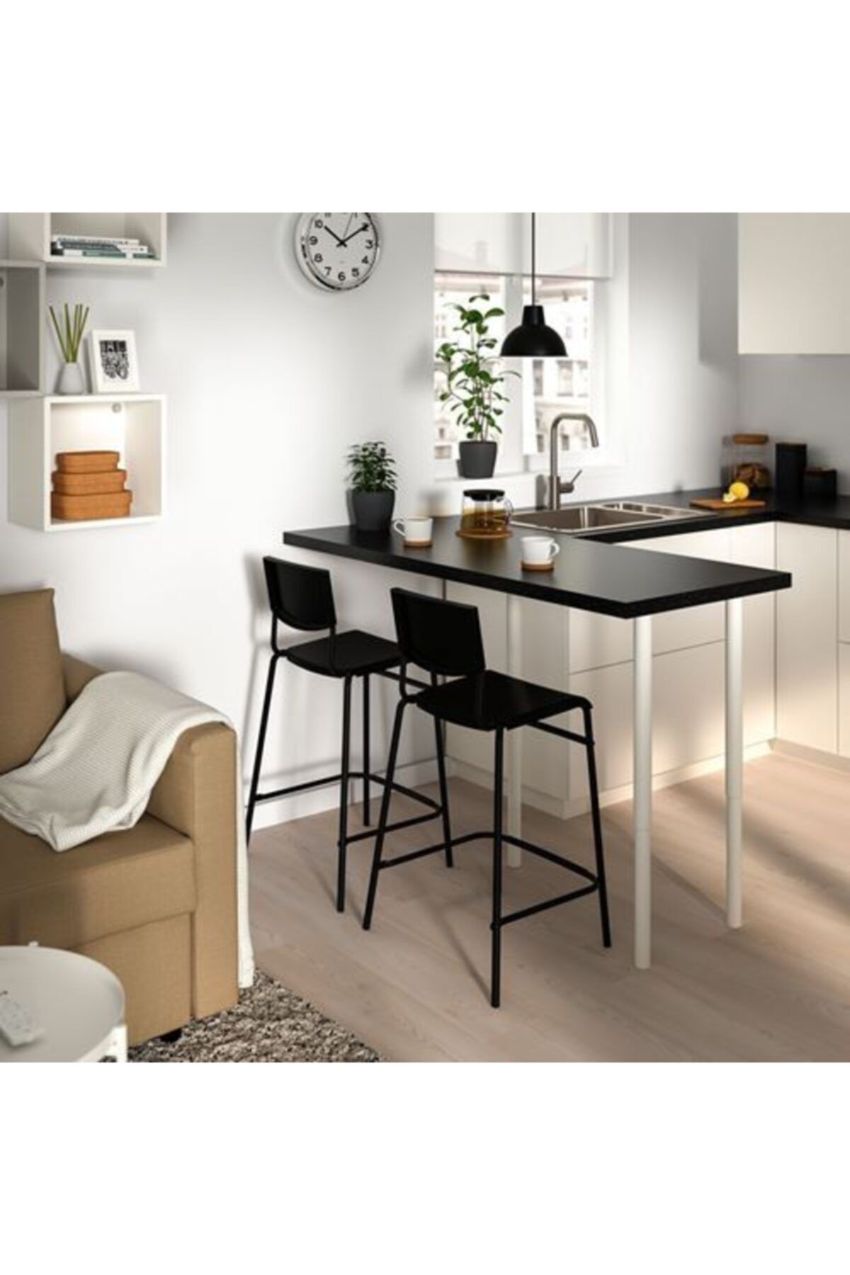 hitteknoloji Stıg Bar Taburesi Siyah 63 Cm