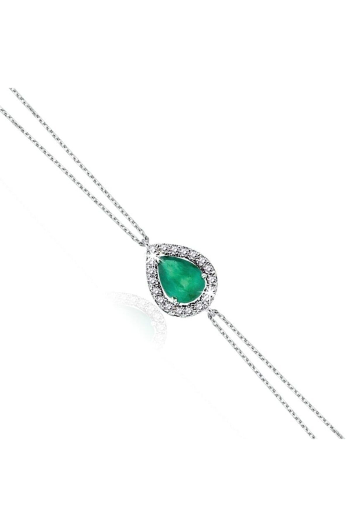 Yetkin Diamond 0.65 Karat Pırlanta Zümrüt Bileklik