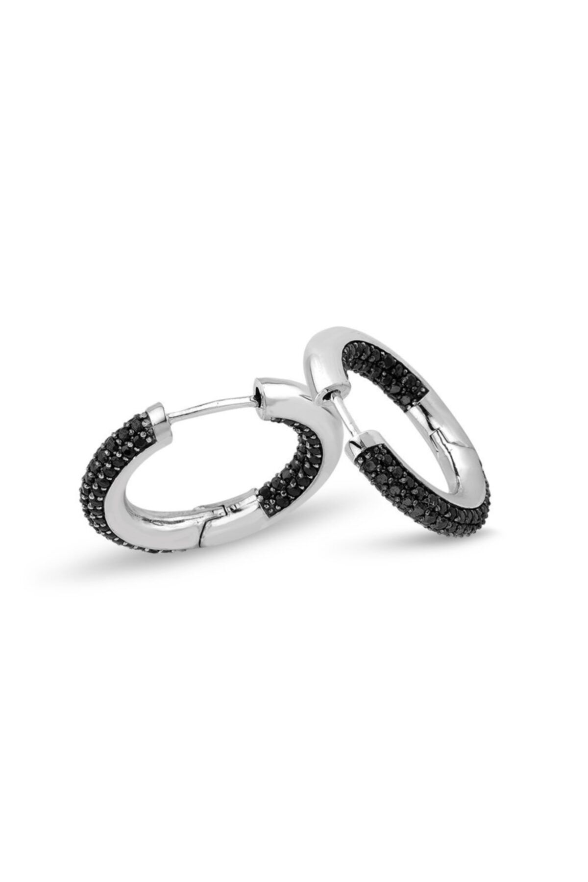 Yetkin Diamond 3.50 Karat Siyah Pırlanta Halka Küpe